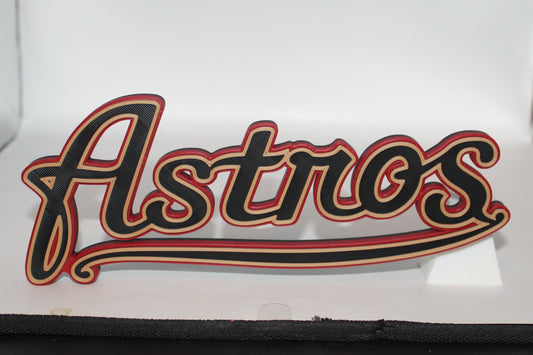 Houston Astros 3D printed Logo Sign Wall Desk Shelf Art