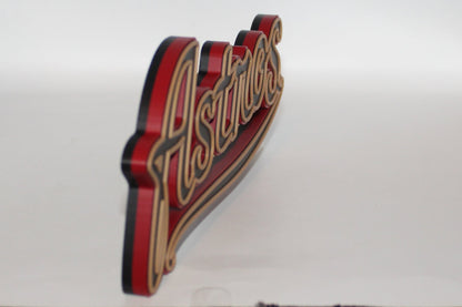 Houston Astros 3D printed Logo Sign Wall Desk Shelf Art