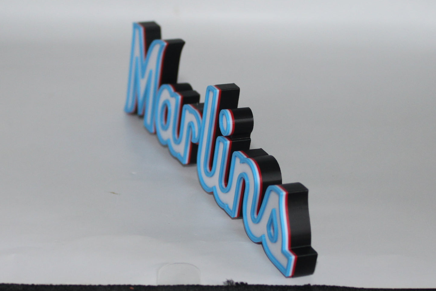 Miami Marlins 3D printed Logo Sign Wall Desk Shelf Art