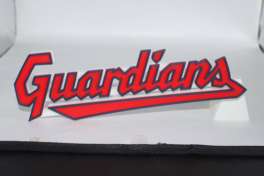 Cleveland Guardians, 3D printed Logo Sign Wall Desk Shelf Art