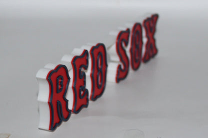Boston Red Sox 3D printed Logo Sign Wall Desk Shelf Art