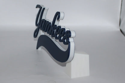 New York Yankees 3D printed Logo Sign Wall Desk Shelf Art
