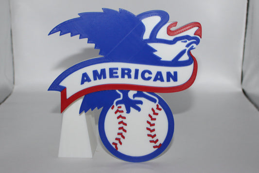 American League, MLB 3D printed Logo Sign Wall Desk Shelf Art