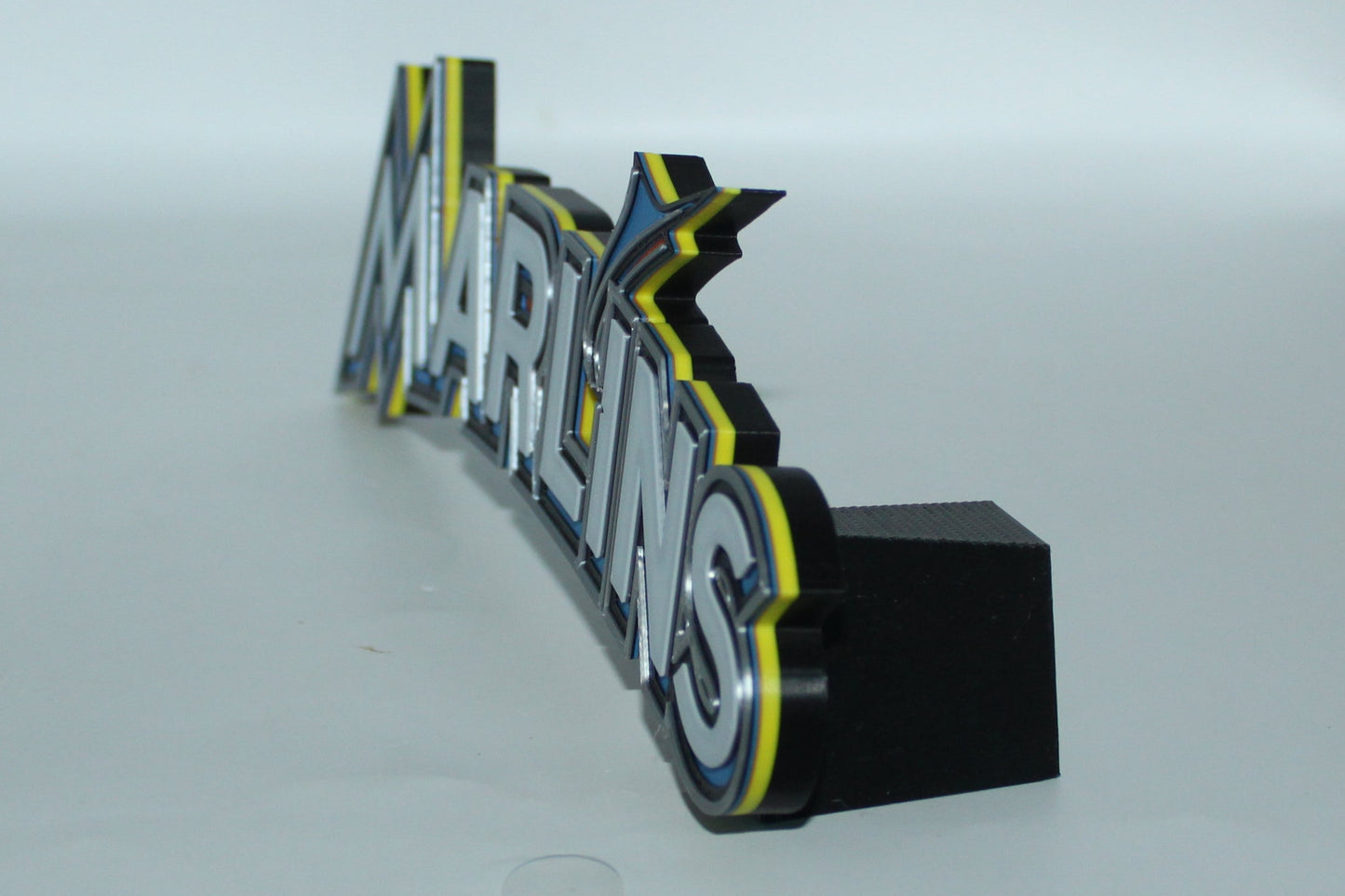 Miami Marlins 3D printed Logo Sign Wall Desk Shelf Art
