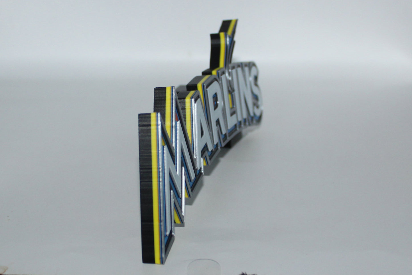 Miami Marlins 3D printed Logo Sign Wall Desk Shelf Art