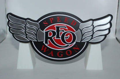 REO Speed Wagon, 3D printed Logo Sign Wall Desk Shelf Art