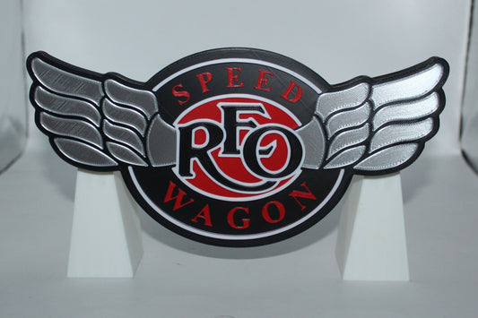 REO Speed Wagon, 3D printed Logo Sign Wall Desk Shelf Art