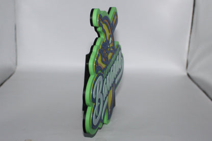 Savannah Bananas, National Football League 3D printed Logo Sign Wall Desk Shelf Art