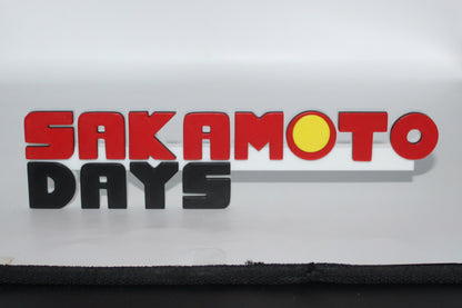 Sakamoto Days 3D printed Logo Sign Wall Desk Shelf Art