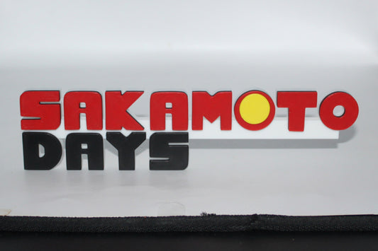 Sakamoto Days 3D printed Logo Sign Wall Desk Shelf Art
