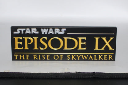 Star Wars The Rise Of Skywalker 3D printed Logo Sign Wall Desk Shelf Art