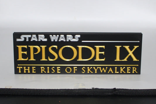Star Wars The Rise Of Skywalker 3D printed Logo Sign Wall Desk Shelf Art