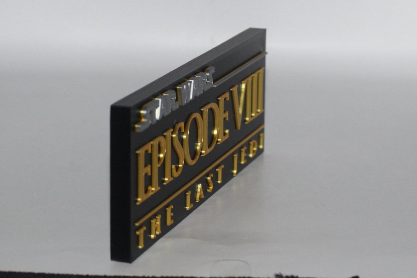 Star Wars The Last Jedi 3D printed Logo Sign Wall Desk Shelf Art