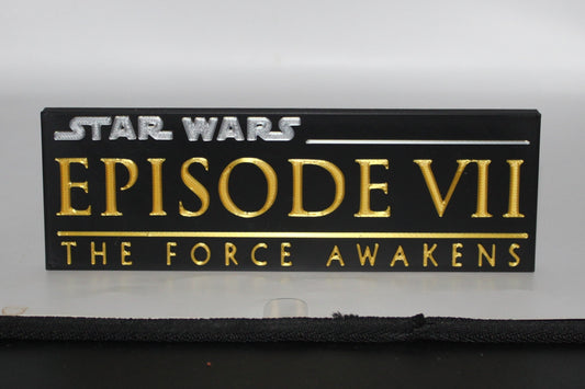 Star Wars The Force Awakens 3D printed Logo Sign Wall Desk Shelf Art