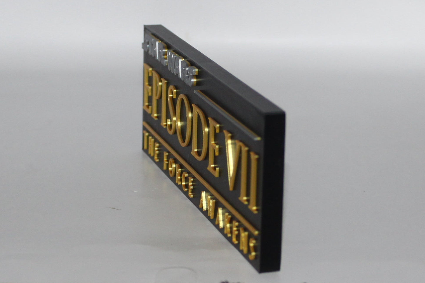 Star Wars The Force Awakens 3D printed Logo Sign Wall Desk Shelf Art