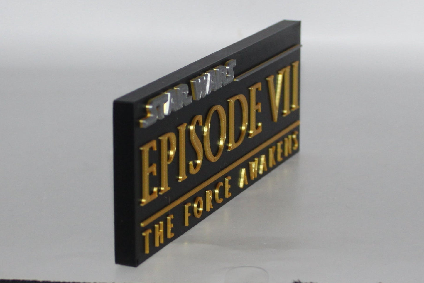 Star Wars The Force Awakens 3D printed Logo Sign Wall Desk Shelf Art