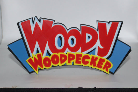 Woody Woodpecker 3D printed Logo Sign Wall Desk Shelf Art