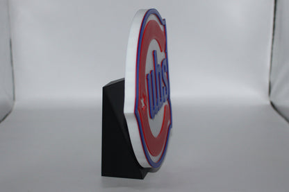 Chicago Cubs, MLB 3D printed Logo Sign Wall Desk Shelf Art