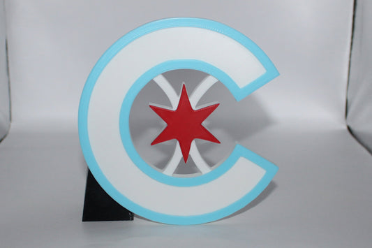 Chicago Cubs, MLB 3D printed Logo Sign Wall Desk Shelf Art
