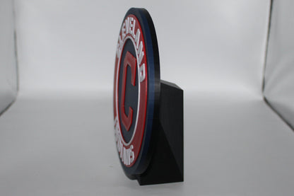 Cleveland Indians, 3D printed Logo Sign Wall Desk Shelf Art