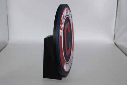 Cleveland Indians, 3D printed Logo Sign Wall Desk Shelf Art