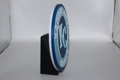 Kansas City Royals, MLB 3D printed Logo Sign Wall Desk Shelf Art