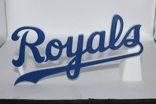 Kansas City Royals, MLB 3D printed Logo Sign Wall Desk Shelf Art