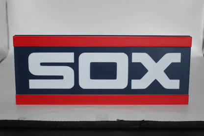 Chicago White Sox, MLB 3D printed Logo Sign Wall Desk Shelf Art