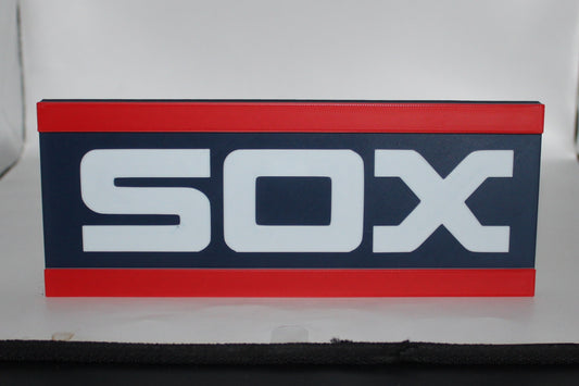 Chicago White Sox, MLB 3D printed Logo Sign Wall Desk Shelf Art