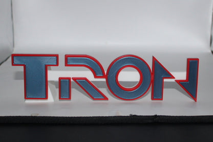 Tron 3D printed Logo Sign Wall Desk Shelf Art