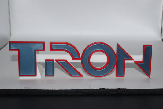 Tron 3D printed Logo Sign Wall Desk Shelf Art