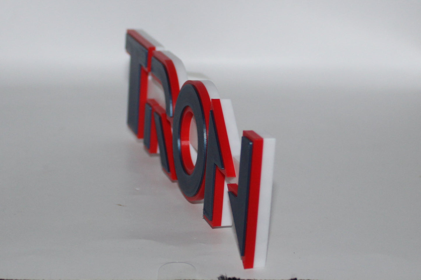 Tron 3D printed Logo Sign Wall Desk Shelf Art