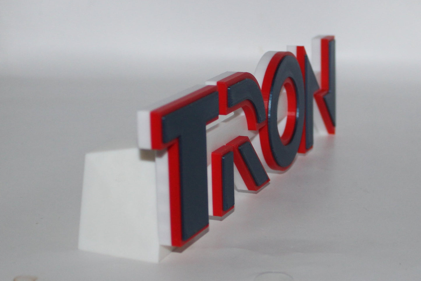 Tron 3D printed Logo Sign Wall Desk Shelf Art