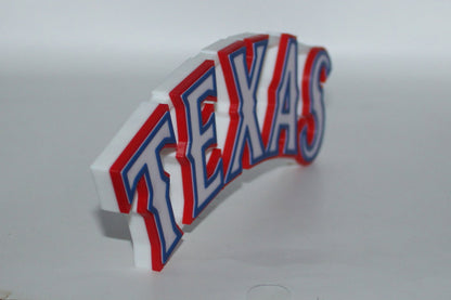 Texas Rangers 3D printed Logo Sign Wall Desk Shelf Art