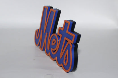 New York Mets 3D printed Logo Sign Wall Desk Shelf Art