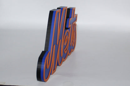 New York Mets 3D printed Logo Sign Wall Desk Shelf Art