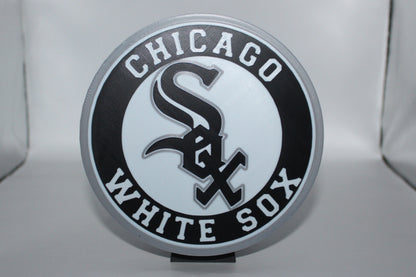 Chicago White Sox, MLB 3D printed Logo Sign Wall Desk Shelf Art