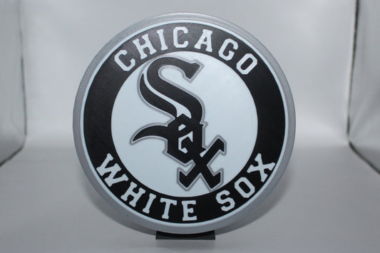Chicago White Sox, MLB 3D printed Logo Sign Wall Desk Shelf Art