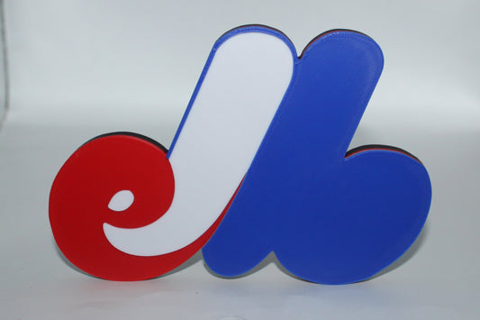 Montreal Expos, MLB 3D printed Logo Sign Wall Desk Shelf Art