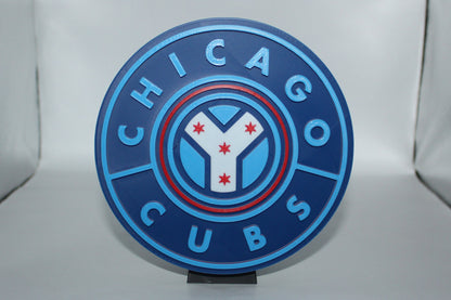 Chicago Cubs, MLB 3D printed Logo Sign Wall Desk Shelf Art