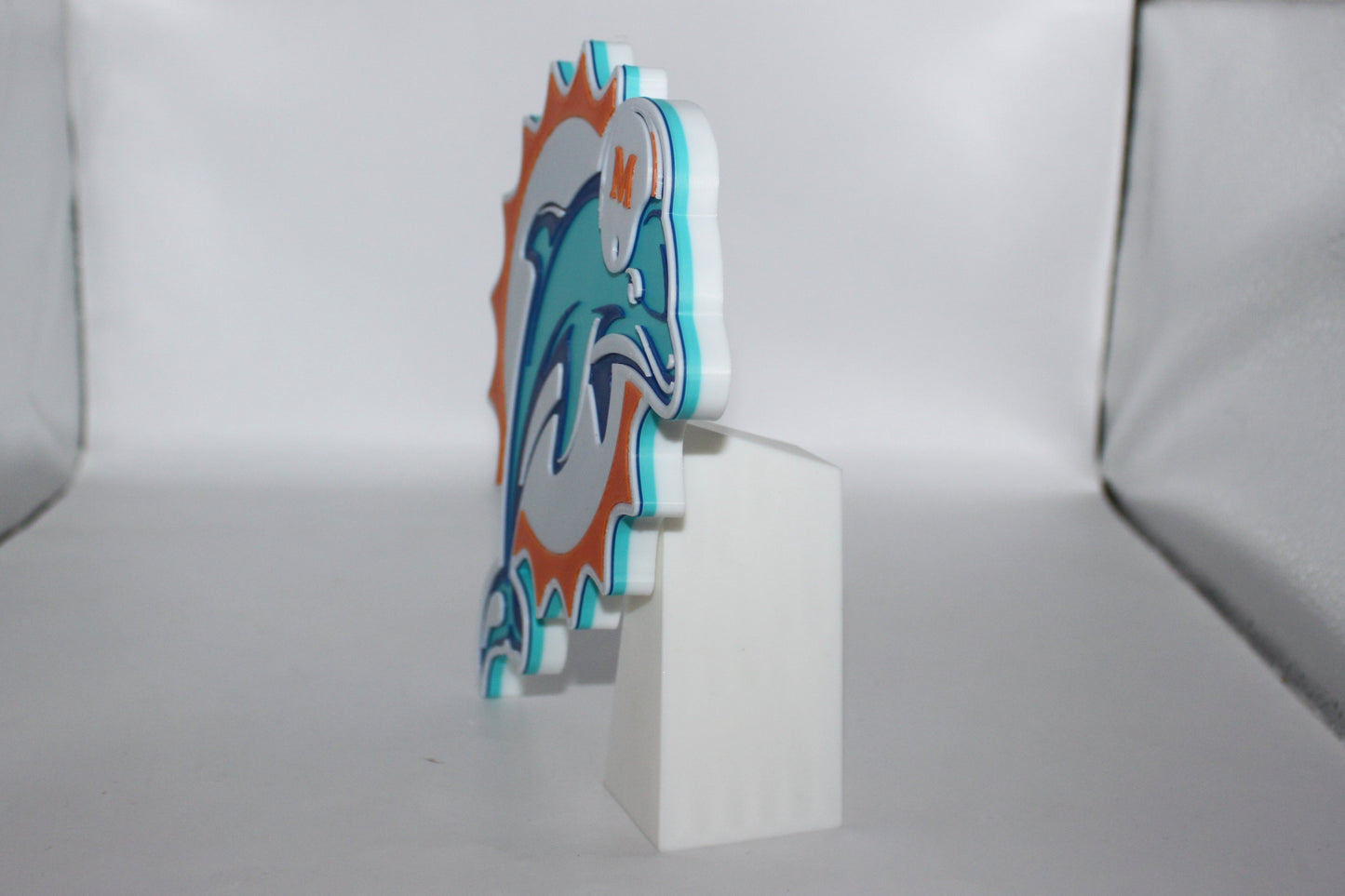 Miami Dolphins, National Football League 3D printed Logo Sign Wall Desk Shelf Art