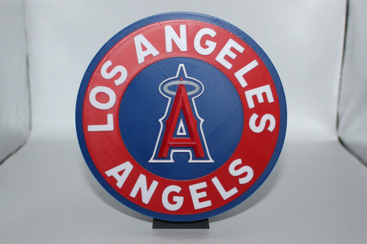 Los Angeles Angels, MLB 3D printed Logo Sign Wall Desk Shelf Art