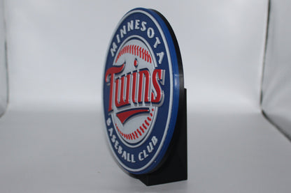Minnesota Twins , MLB 3D printed Logo Sign Wall Desk Shelf Art