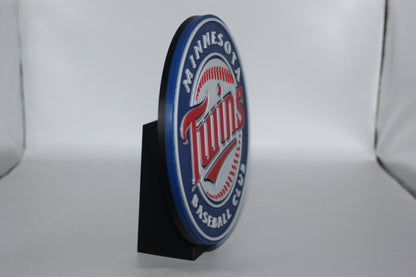 Minnesota Twins , MLB 3D printed Logo Sign Wall Desk Shelf Art