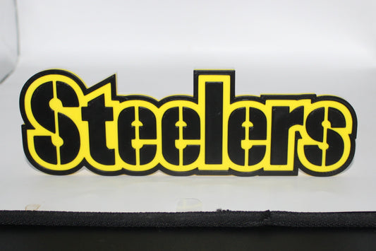 Pittsburgh Steelers, NFL 3D printed Logo, Sign, Wall, Desk, Fridge, Shelf Art