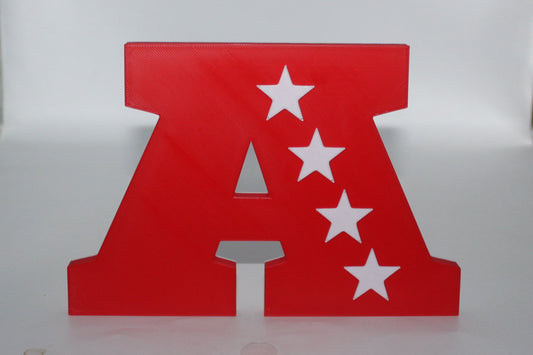 American Football Conference, NFL, National Football League 3D printed Logo Sign Wall Desk Shelf Art