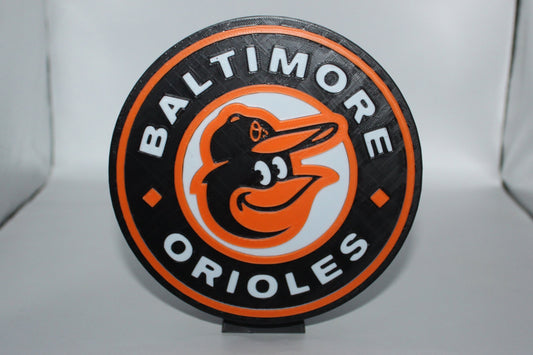 Baltimore Orioles 3D printed Logo Sign Wall Desk Shelf Art