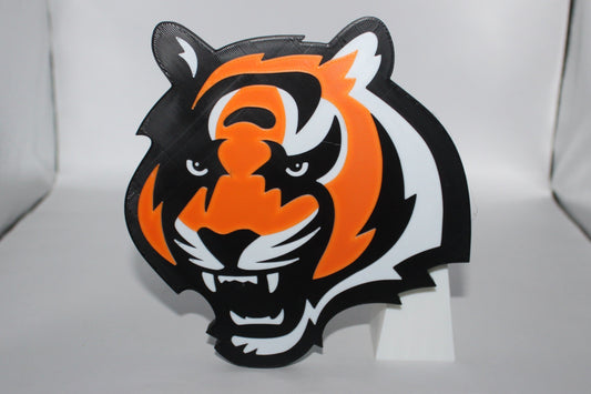 Cincinati Bengals, NFL 3D printed Logo, Sign, Wall, Desk, Fridge, Shelf Art