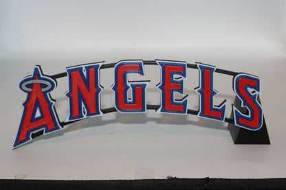 Los Angeles Angels, MLB 3D printed Logo Sign Wall Desk Shelf Art