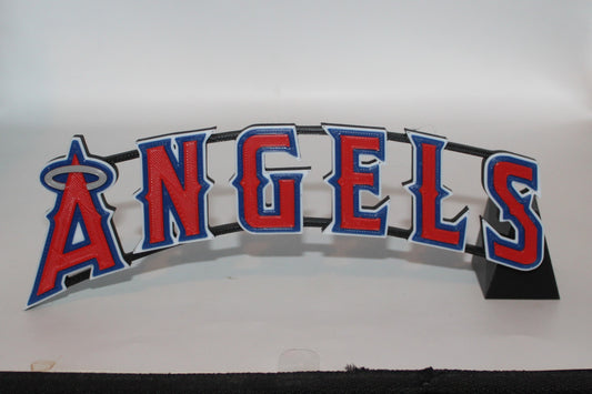 Los Angeles Angels, MLB 3D printed Logo Sign Wall Desk Shelf Art